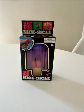 NeeDoh Nice-Sicle Purple and Pink Popsicle Squishy Authentic Schylling
